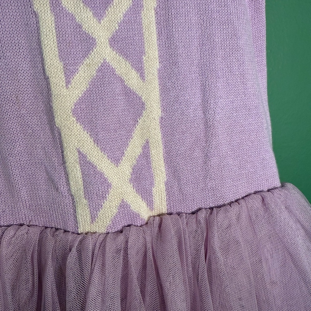 Baby GAP Disney Rapunzel Knit & Tulle Tutu Dress Purple Pink 4T Princess Costume - Picture 3 of 5
